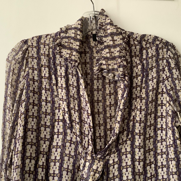 Adele Fado silk long sleeves dress - Picture 8 of 13